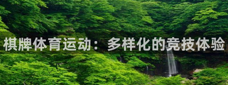 球速体育：棋牌体育运动：多样化的竞技体验